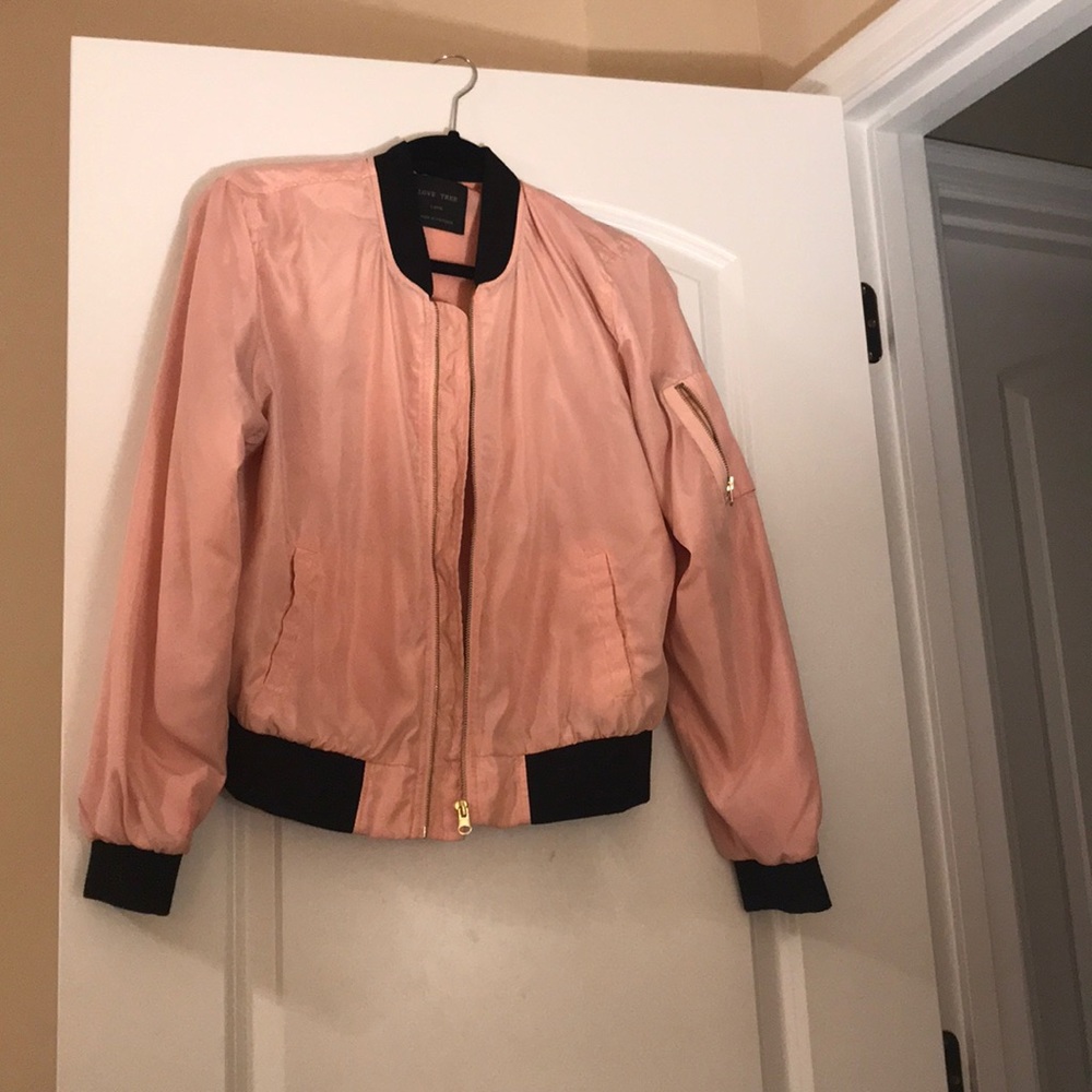 Pink bomber jacket